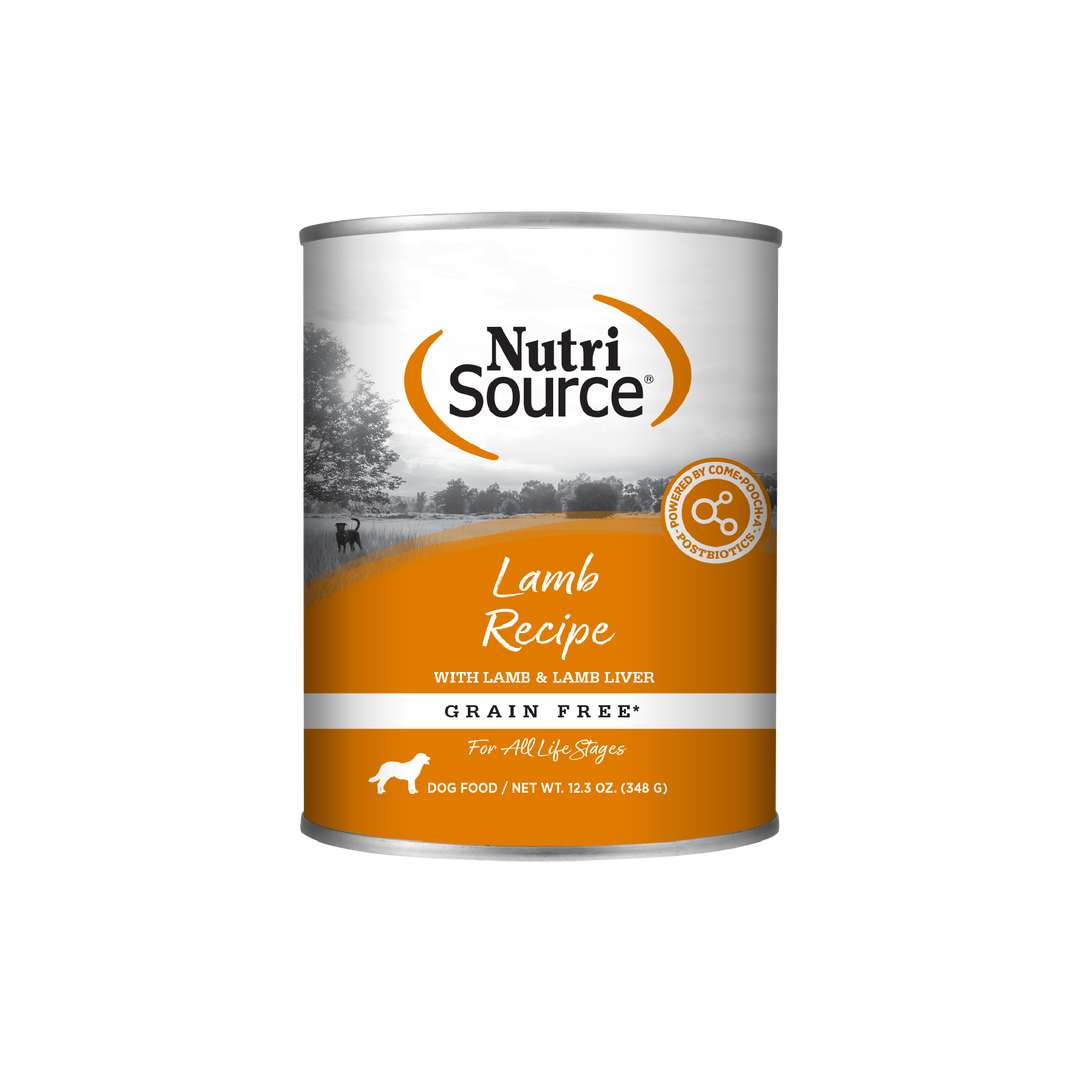 NutriSource - Chien Pâté d'Agneau - Nourriture Humide Sans Grains pour Chiens