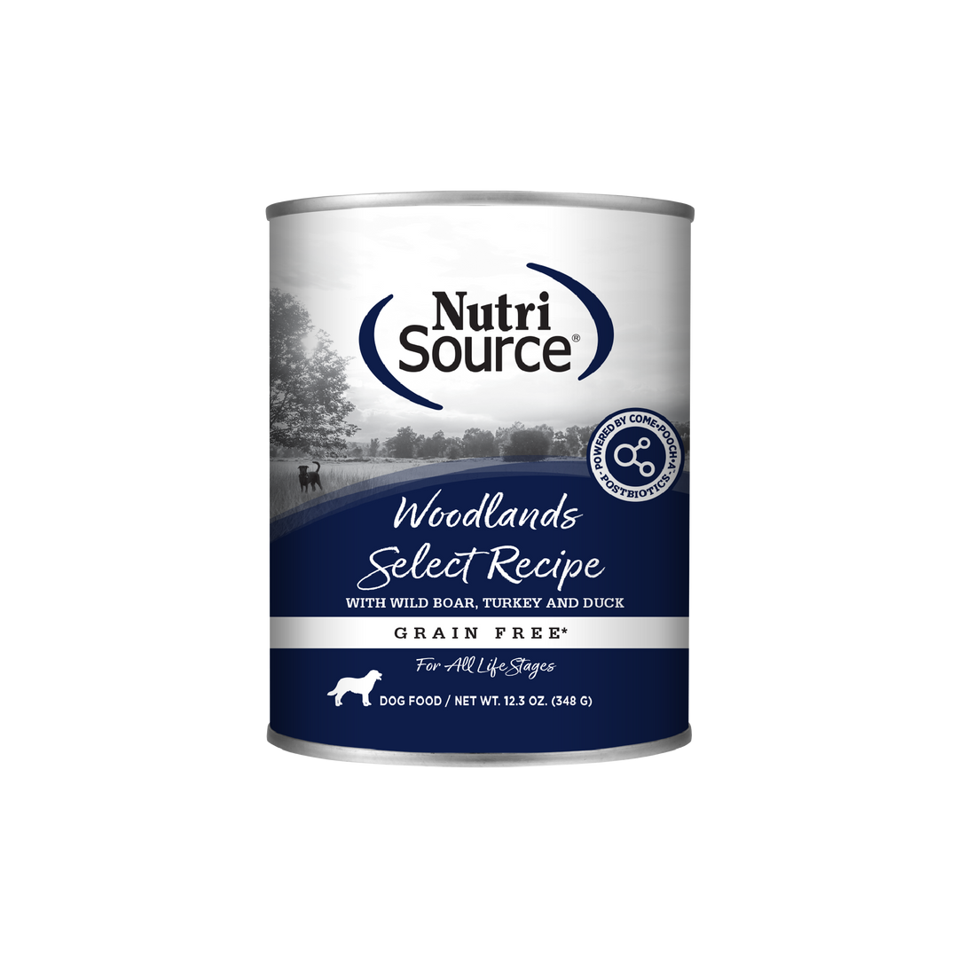 NutriSource - Chien Pâté de Bison, Dinde et Foie de Porc (Woodlands Select) - Nourriture Humide Sans Grains pour Chiens