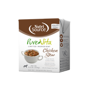 NutriSource PureVita - Ragoût de Poulet - Nourriture Humide à Ingrédients Limités pour Chiens en Tetra Pak