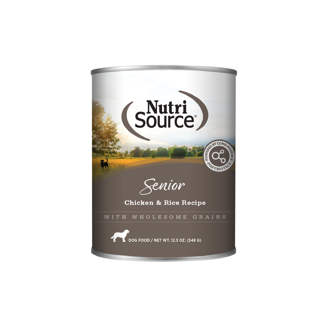 NutriSource - Chien Sénior Pâté de Poulet et Riz - Nourriture Humide pour Chiens Âgés