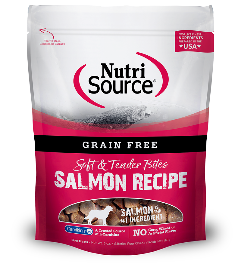 NutriSource - Saumon - Gâteries Sans Grains pour Chiens