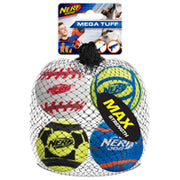 Nerf Dog - Balles de Sport Ultrarésistantes - Jouet à Lancer et à Rapporter pour Chiens