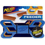 Nerf Dog - Os en Caoutchouc Ajouré 15.2 - Distributeur et Jouet pour Chiens