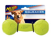 Nerf Dog - Haltère avec Couineur 17.8 cm - Jouet à Lancer et à Rapporter pour Chiens