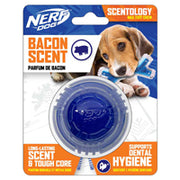 Nerf Dog - Balle Parfumée au Bacon 6.3 cm - Jouet à Mâcher en TPR avec Noyau Solide pour Chiens