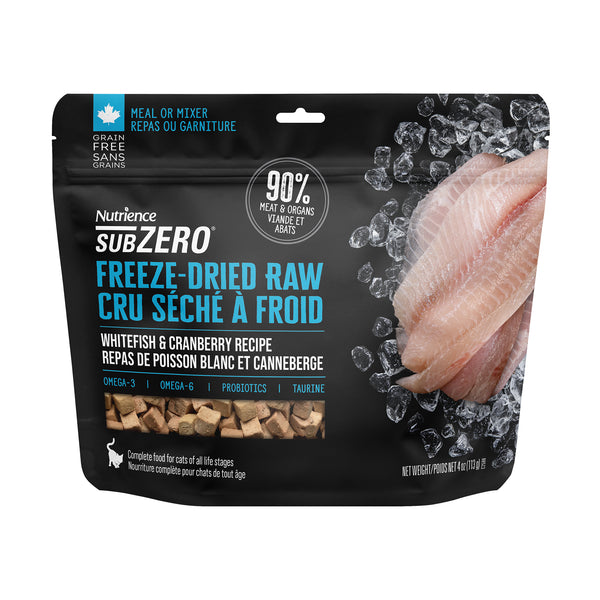 NUTRIENCE SUBZERO FD Chat Poisson Blanc & Canneberge 113g