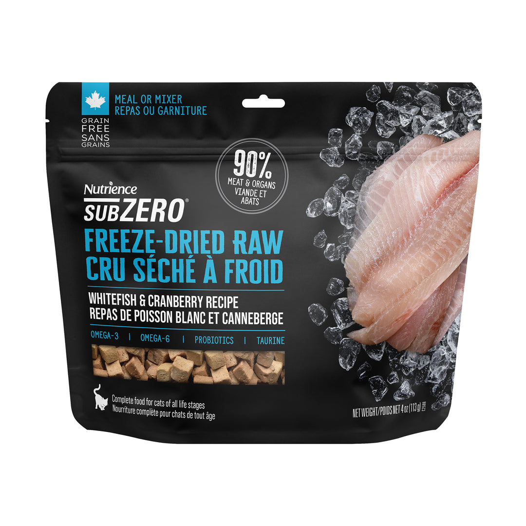 NUTRIENCE SUBZERO FD Chat Poisson Blanc & Canneberge 113g