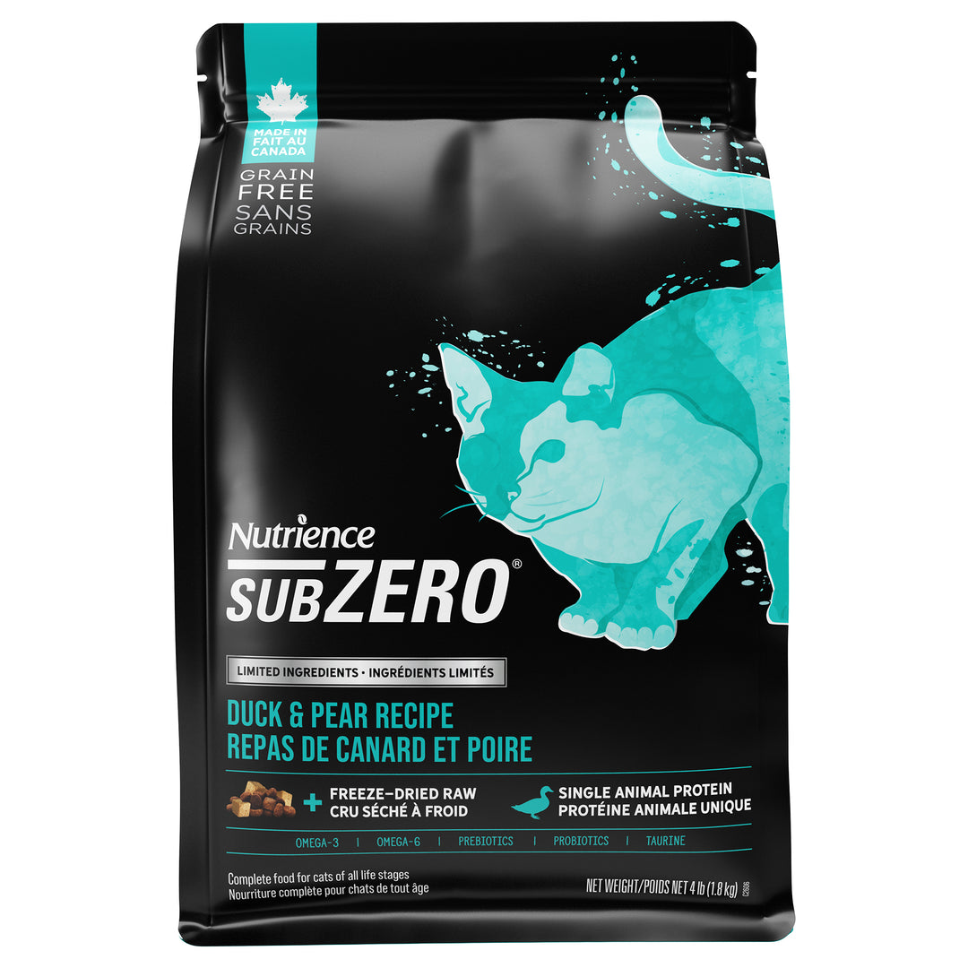 NUTRIENCE SUBZERO LID Chat Canard & Poire SG 1.8kg