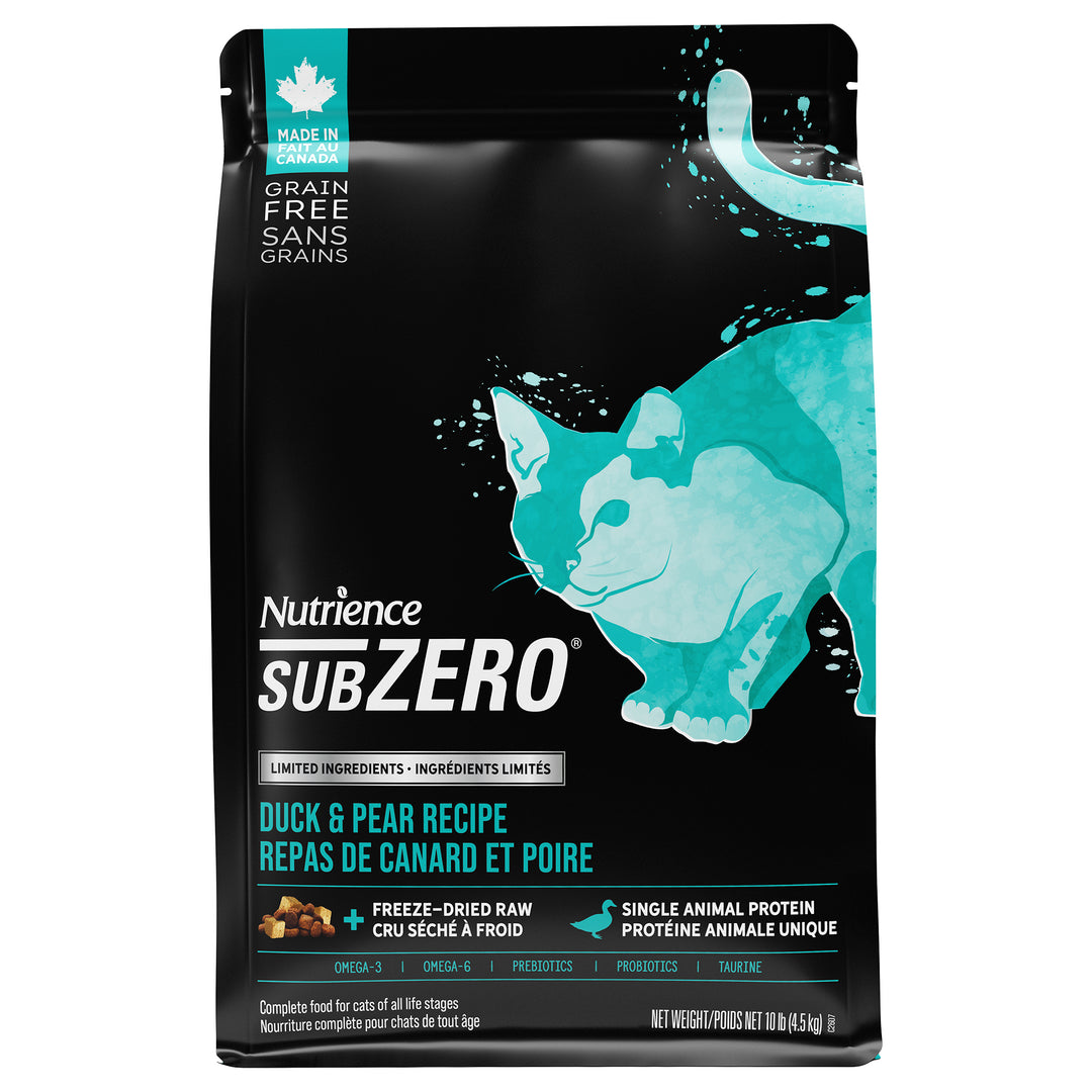 NUTRIENCE SUBZERO LID Chat Canard & Poire SG 4.54kg