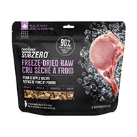 Nutrience SubZero - Chien Porc et Pomme - Garniture ou Nourriture Sèche Lyophilisée Sans Grains pour Chiens
