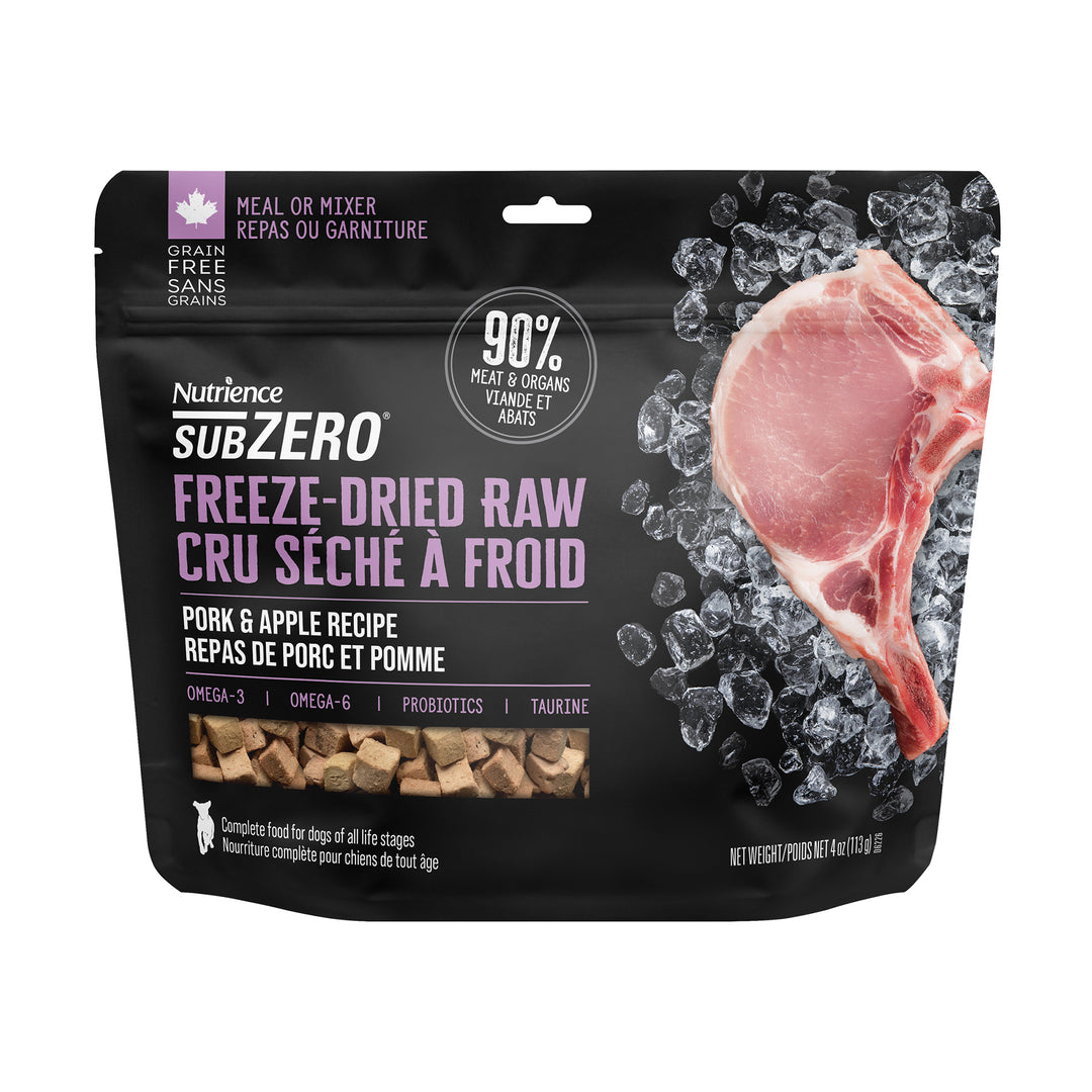 NUTRIENCE SUBZERO FD Chien Porc & Pomme 113g