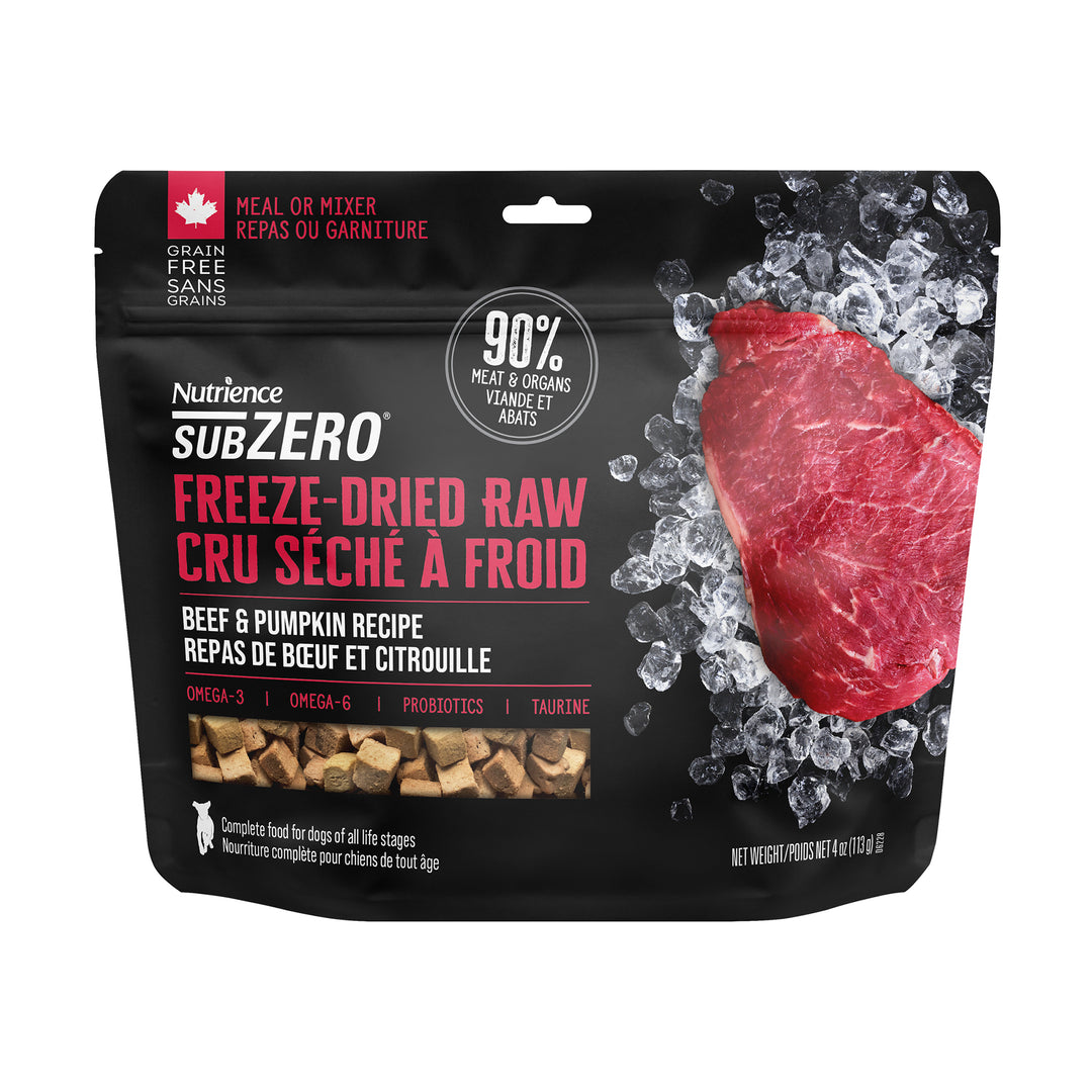 NUTRIENCE SUBZERO FD Chien Boeuf & Citrouille 113g