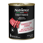 Nutrience Trattoria - Chien Adulte Pâté de Boeuf avec Épeautre - Nourriture Humide pour Chiens