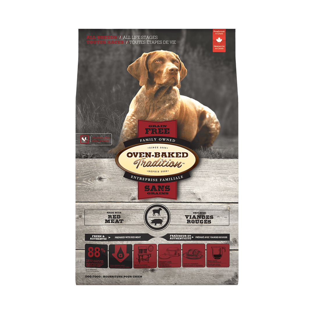Oven-Baked Tradition Sans Grains - Viandes Rouges - Nourriture Sèche pour Chiens
