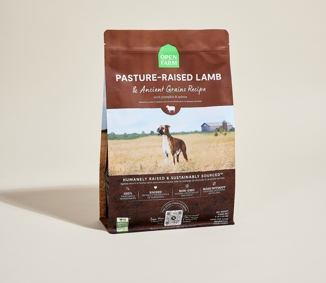Open Farm - Chien Agneau Élevé en Pâturage et Grains Anciens - Nourriture Sèche pour Chiens