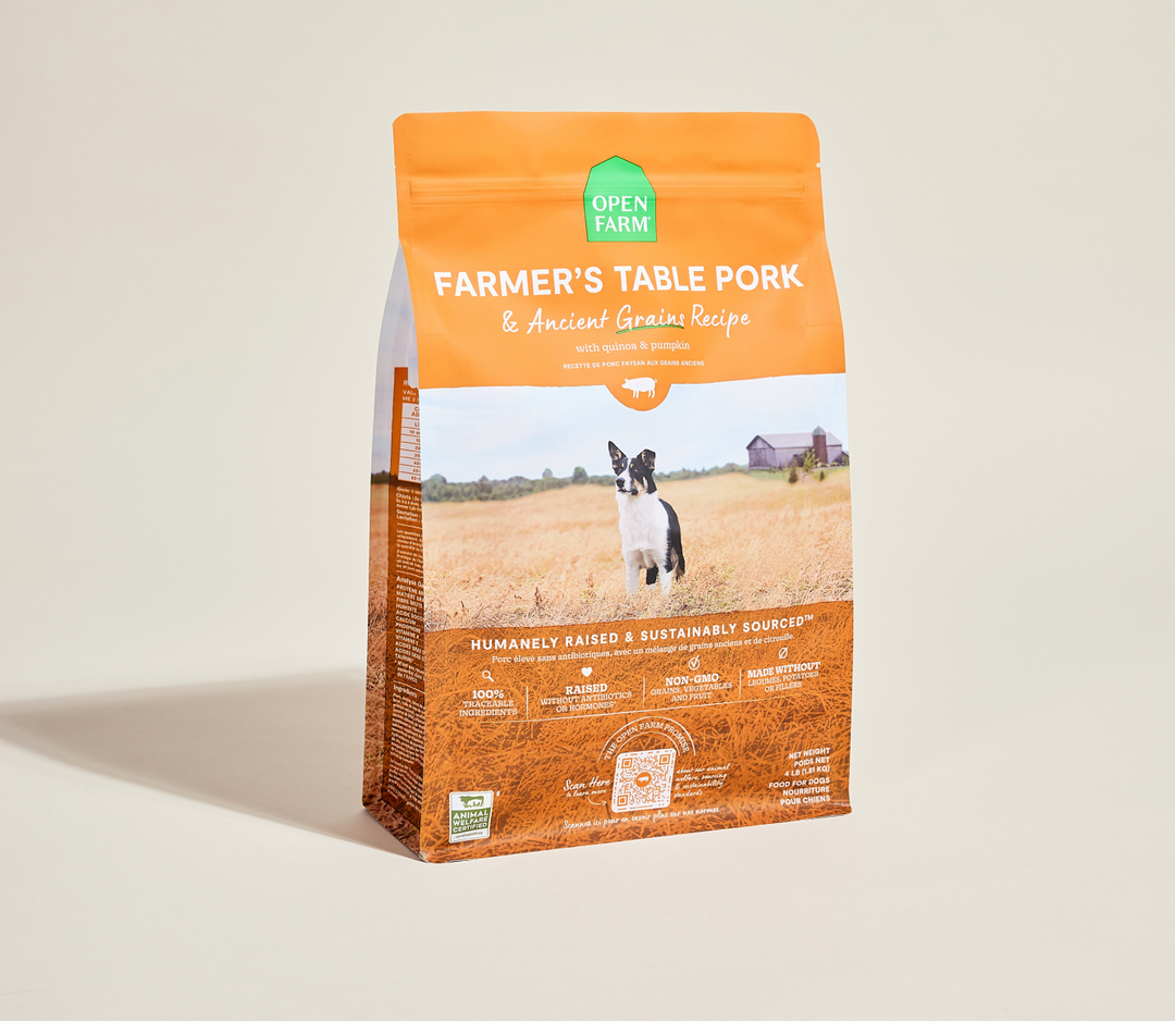 Open Farm - Chien Porc Paysan et Grains Anciens - Nourriture Sèche pour Chiens