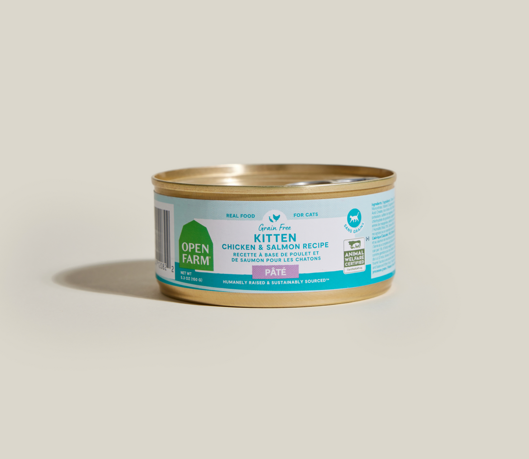 Open Farm - Chaton Pâté de Poulet et Saumon - Nourriture Humide Sans Grains pour Chats