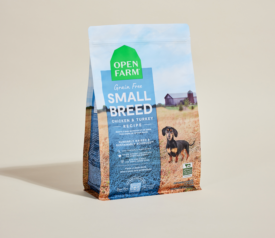 Open Farm - Chien Petit Race Poulet et Dinde - Nourriture Sèche Sans Grains pour Chiens