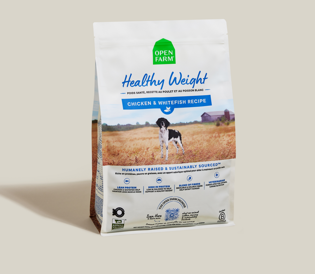 Open Farm Functional - Chien Poids Santé Poulet et Poisson Blanc - Nourriture Sèche pour Chiens