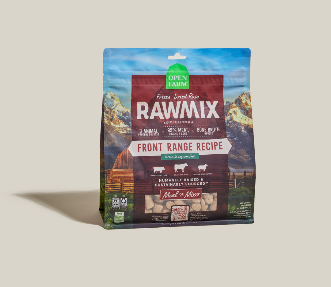Open Farm RawMix - Chien Recette des Rocheuses - Nourriture Sèche Lyophilisée Sans Grains pour Chiens