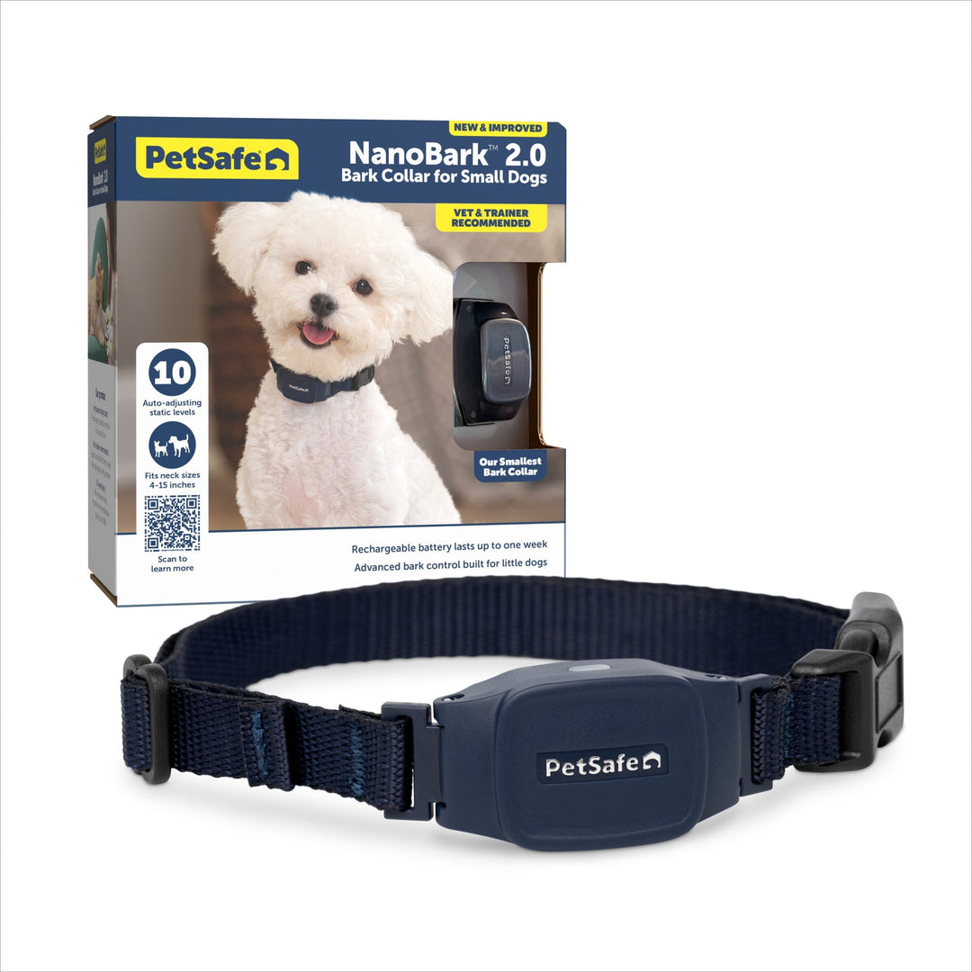 Petsafe - Nanobark Collier Anti-Aboiements Statique - Collier Anti-Aboiements pour Chiens