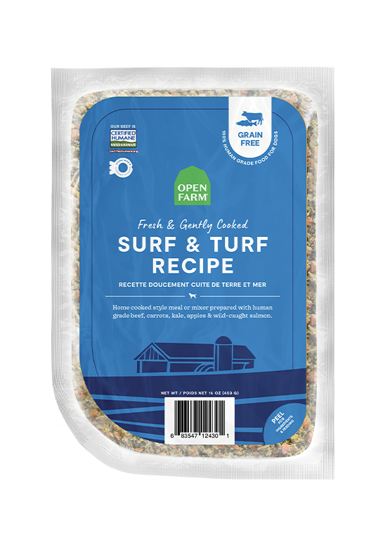 Open Farm - Mer et Terre - Nourriture Fraîche, Doucement Cuite et Surgelée pour Chiens