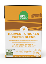 Voir l’image dans la galerie, Open Farm - Chat Mélange Rustique de Poulet d'Élevage - Nourriture Humide Sans Grains pour Chats en Tetra Pak