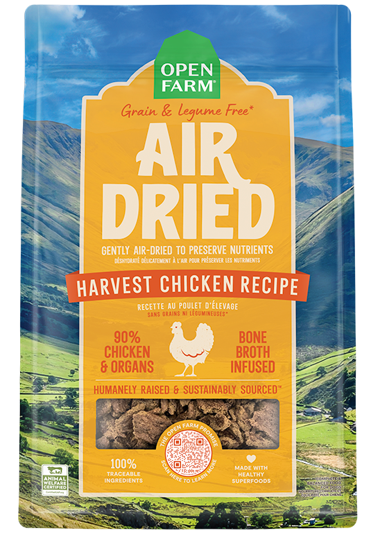Open Farm - Chien Poulet d'Élevage - Nourriture Séchée à l'Air Sans Grains pour Chiens