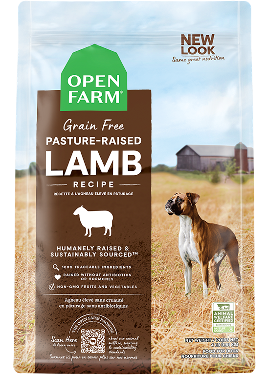 Open Farm - Chien Agneau Élevé en Pâturage - Nourriture Sèche Sans Grains pour Chiens