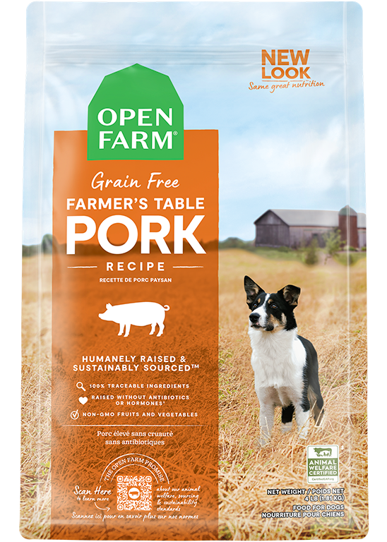 Open Farm - Chien Porc Paysan - Nourriture Sèche Sans Grains pour Chiens