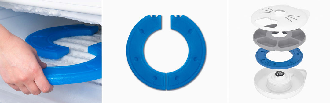 Catit PIXI - Blocs Réfrigérants de Rechange pour Distributeur de 6 Repas - Accessoire pour Chats