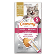 Catit Creamy Booster - Recette au Poulet - Gâteries à Lécher Sans Grains pour Chats Âgés