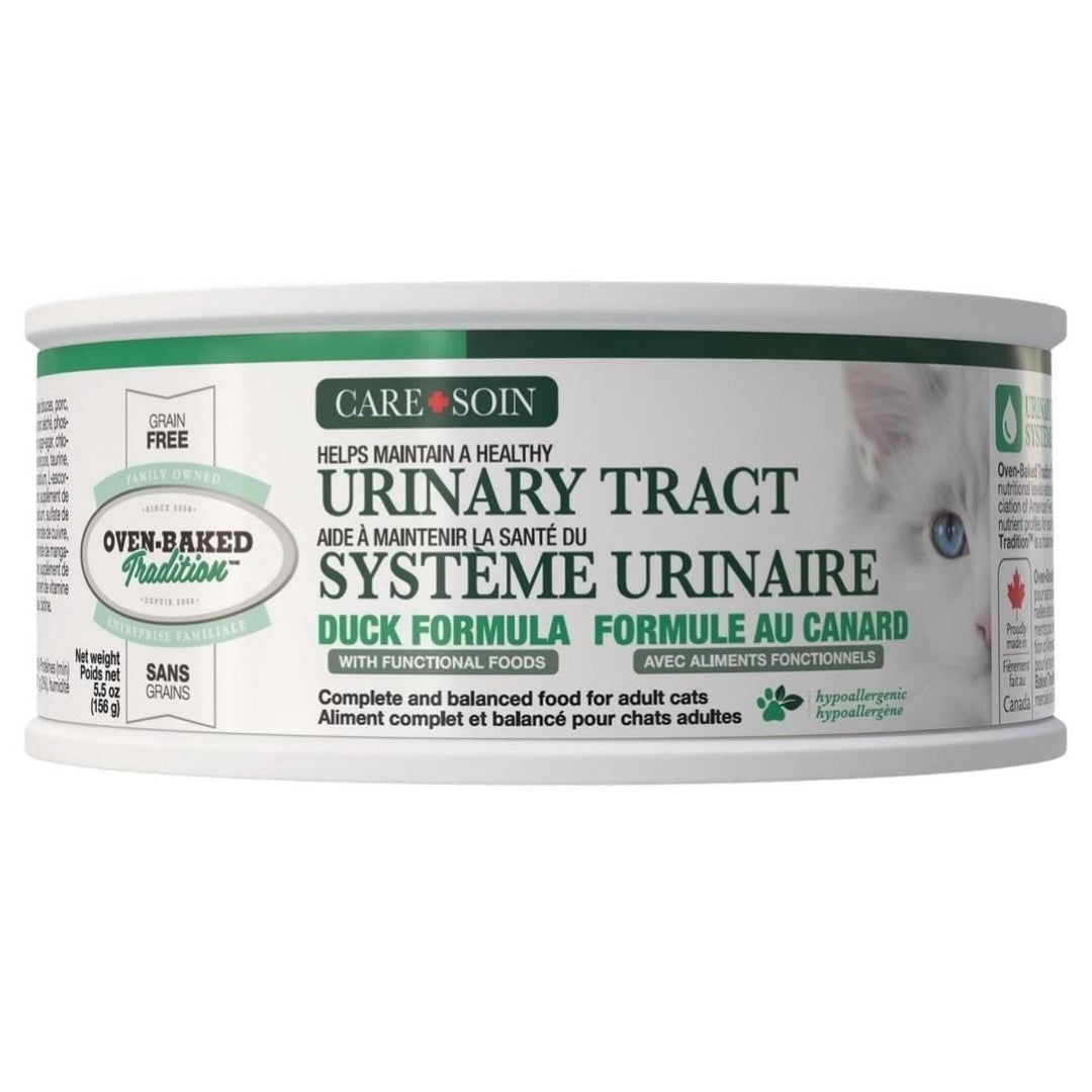 Oven-Baked Tradition Soin - Santé Système Urinaire - Pâté de Canard - Nourriture Humide Sans Grains pour Chats Adultes