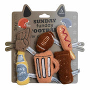 Dexypaws - Ensemble De 6 Jouets sur Le Thème Du Football du Dimanche avec Herbe à Chat - Jouet en Peluche pour Chats