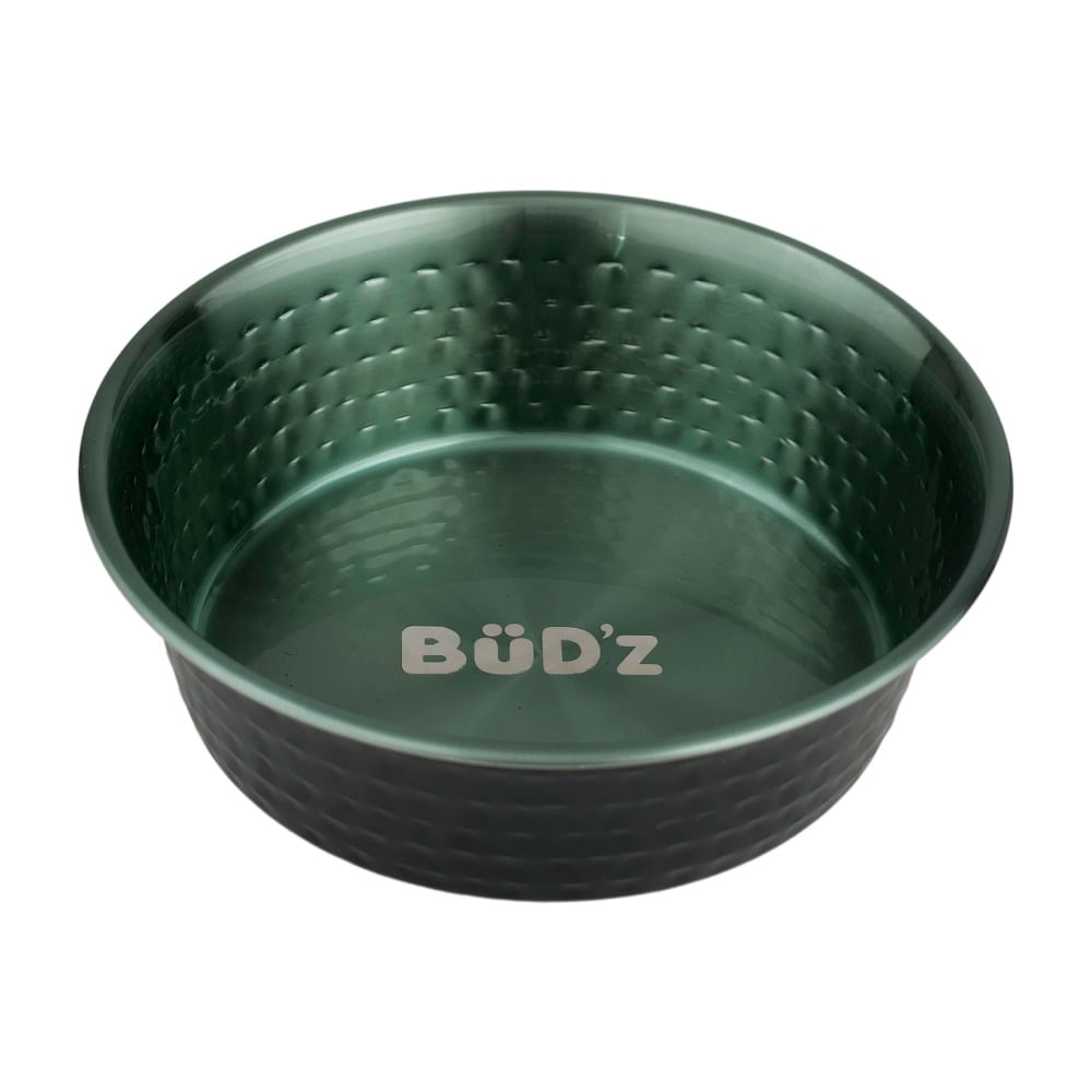 *BUD'Z Bol Inox Intérieur Martelé Vert 132oz