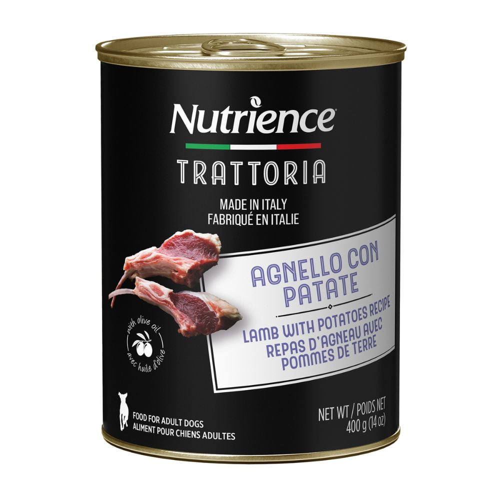 Nutrience Trattoria - Chien Adulte Pâté d'Agneau avec Pomme de Terre - Nourriture Humide pour Chiens