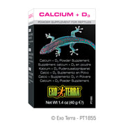 EXO TERRA Supplément Calcium + D3 en Poudre 40g pour Reptiles