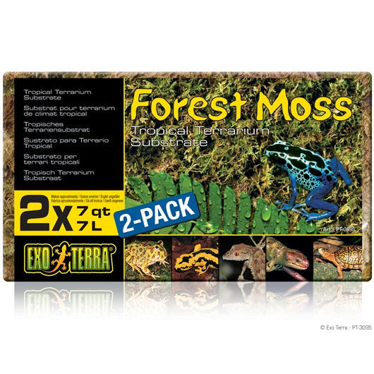 EXO TERRA Mousse de Forêt 7L x2 pour Reptiles