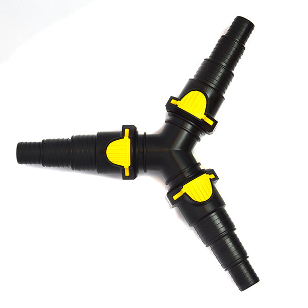 *LAGUNA Raccord en Y avec 3 Raccords Autobloquants