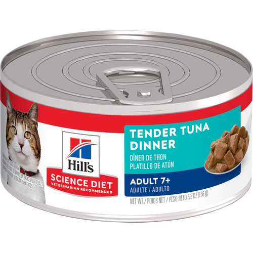 Hill's Science Diet - Chat Senior 7+ Pâté de Thon - Nourriture Humide pour Chats