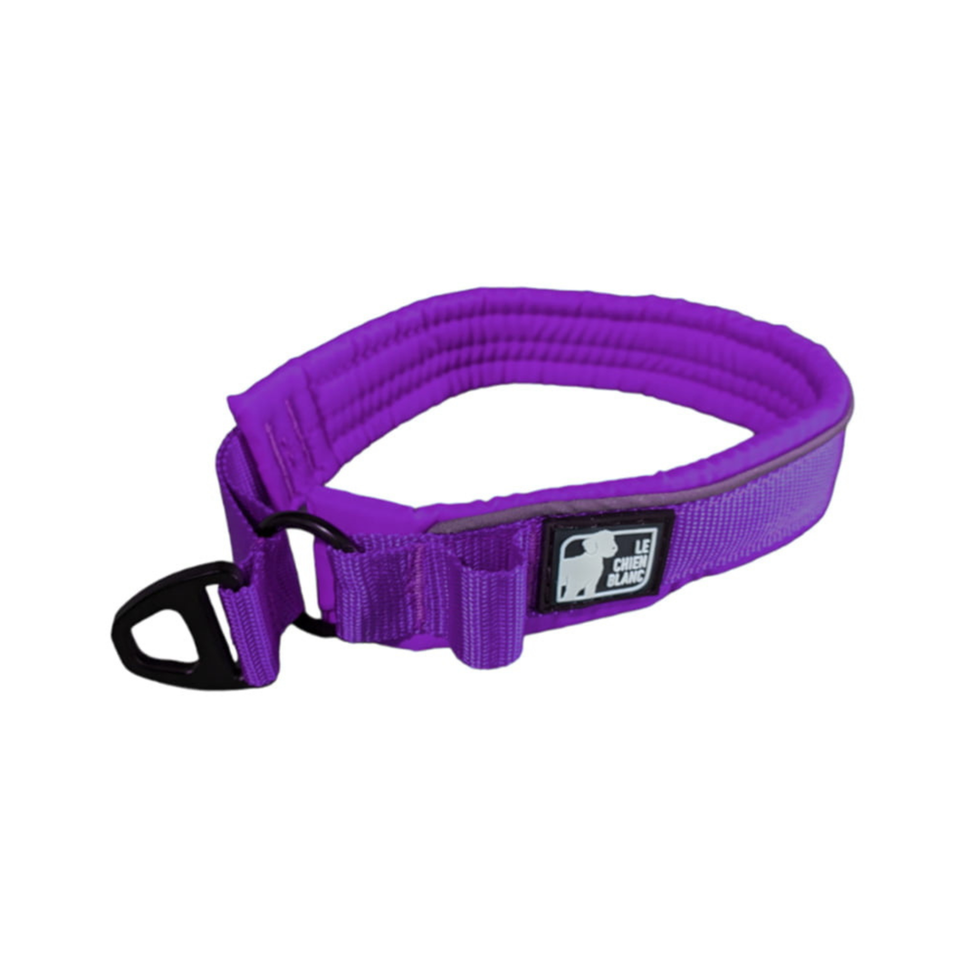 CHIEN BLANC Collier Paddé Mauve L