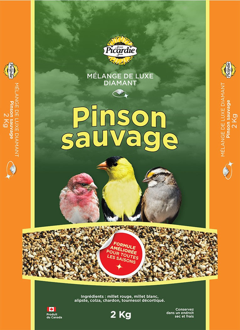 PICARDIE Nourriture Mélange De Luxe Diamant 2kg pour Oiseaux Sauvages