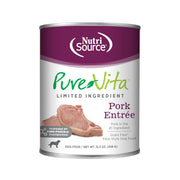 NutriSource PureVita - Pâté Porc - Nourriture Humide Sans Grains à Ingrédients Limités pour Chiens