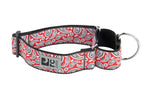 Voir l’image dans la galerie, RCP Collier Dressage Sangle Motif L Rouge Rebelle