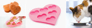 Catit - Moule en Silicone en Forme de Coeur - Moule à Gâteries Glacées pour Chats