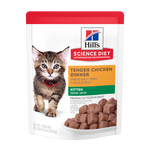 Voir l’image dans la galerie, Hill's Science Diet - Dîner de Poulet Tendre en Sauce - Nourriture Humide pour Chatons en Sachet