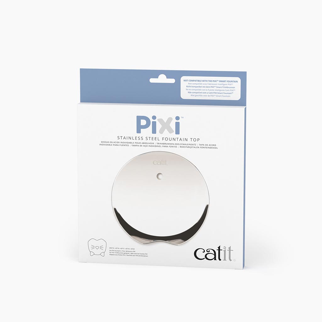 Catit PIXI - Dessus de Rechange en Acier Inoxydable pour Abreuvoir - Accessoire pour Chats