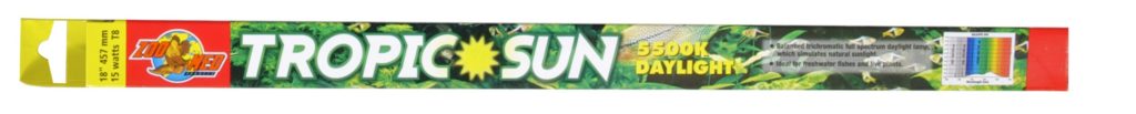 *ZOO MED Lampe Tropic Sun 5500K 15W T8 18" pour Aquarium