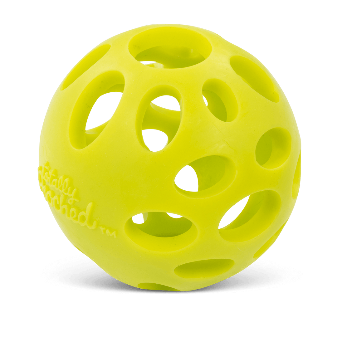 Messy Mutts Totally Pooched - Balle Huff'n Puff en Caoutchouc pour Chiens, 3.1"