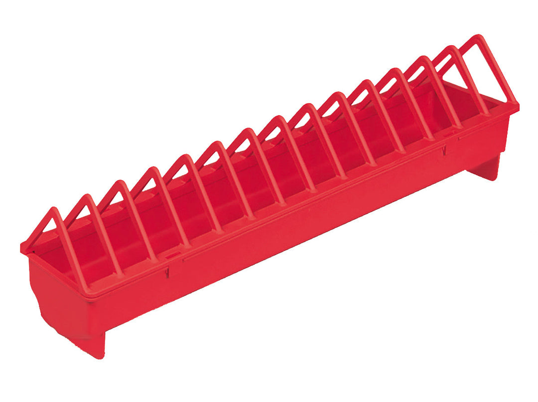 Miller - Mangeoire-Auge en Plastique avec Grille - Mangeoire pour Poules